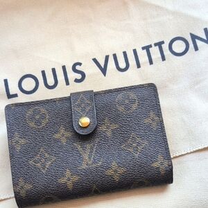 Louis Vuitton French Purse Kisslock Wallet Monogram Canvas Vintage